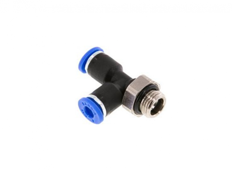 T Push-in Fitting 1/8'' - 4mm, side thread