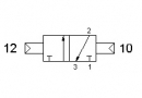 Разпределител 321 CC, 3/2, 1/8"