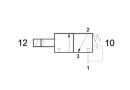Solenoid valve 321 ME, 3/2, 1/8"