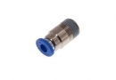 Straight fitting 1/8" - 4 mm, round body