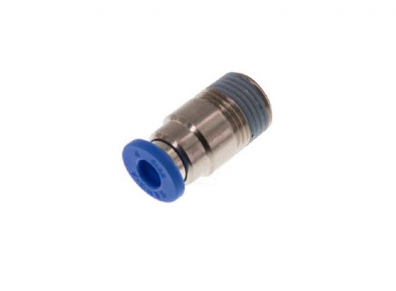 Straight fitting 1/8" - 4 mm, round body