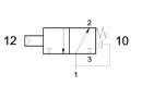 Разпределител 322 MCA, 3/2, 1/4"