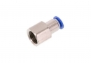 Straight fitting 1/4" - 6 mm, female thread