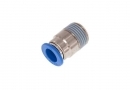 Straight fitting 1/2" - 12 mm, round body