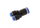 Y-connector, reducing 8mm - 4mm