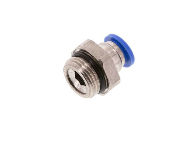 Straight fitting 3/8" - 8 mm