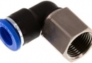 Elbow fitting, female thread 3/8"- 10mm