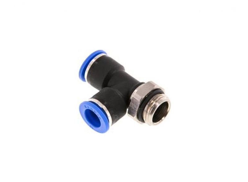 T Push-in Fitting 3/8'' - 12mm, side thread