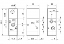 Разпределител 321 MCA, 3/2, 1/8"