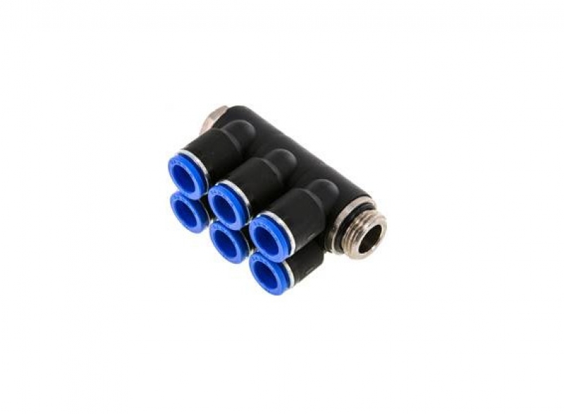 Distributor 1/2" - 12 mm, 6 outlets