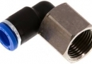Elbow fitting, female thread 3/8"- 8mm