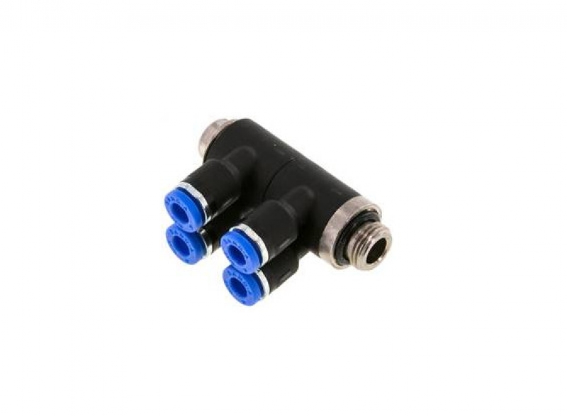 Distributor 1/8" - 4 mm, 4 outlets