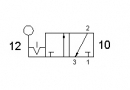 Solenoid valve 321 LL, 3/2, 1/8"