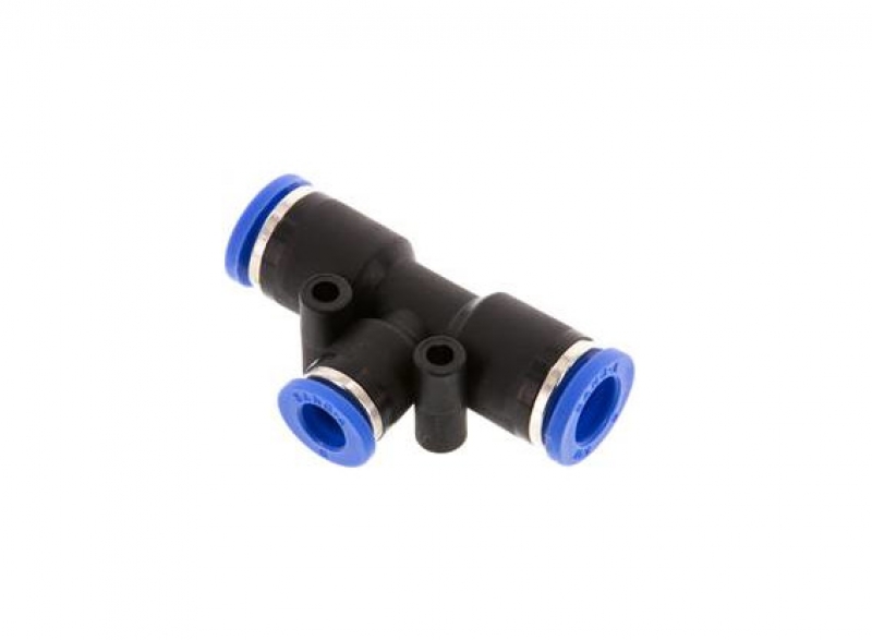 T-connector, reducing 8mm - 6mm