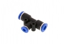 T-connector, reducing 6mm - 4mm