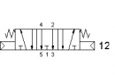Разпределител 5213A CC, 5/3, 1/8"