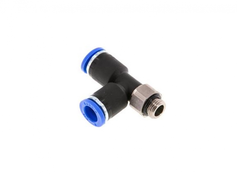 T Push-in Fitting 1/8'' - 8mm, side thread