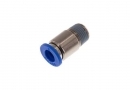 Straight fitting 1/8" - 6 mm, round body