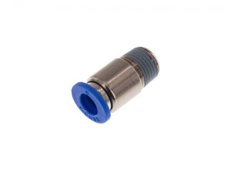 Straight fitting 1/8" - 6 mm, round body