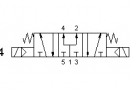 Разпределител 5213P EE, 5/3, 1/8"