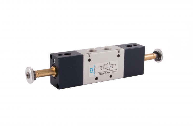 Solenoid valve 522 EE AS, 5/2, 1/4"