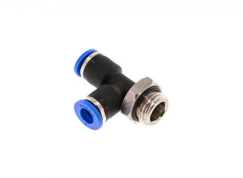 T Push-in Fitting   1/4''   -   6mm, side thread