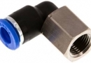 Elbow fitting, female thread 1/8"- 6mm