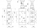 Разпределител 522 TT, 5/2, 1/4"