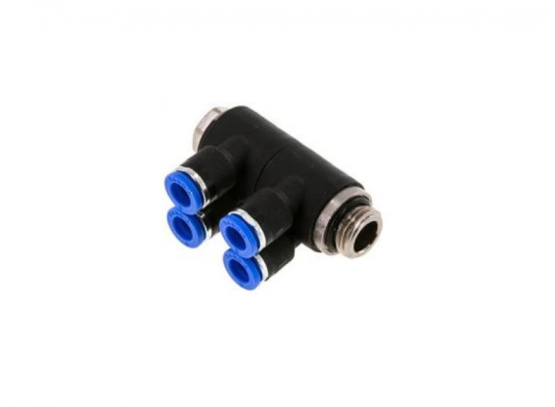 Distributor 1/4" - 6 mm, 4 outlets