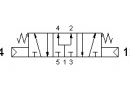Solenoid valve  5213P CC, 5/3, 1/8"