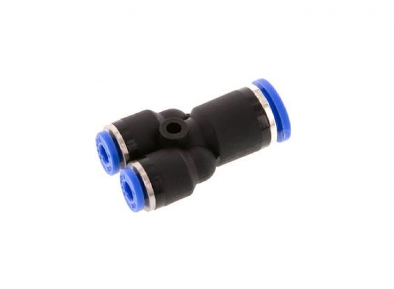 Y-connector, reducing 8mm - 4mm