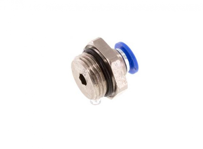 Straight fitting 3/8" - 6 mm