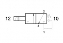 Solenoid valve 322 ME, 3/2, 1/4"