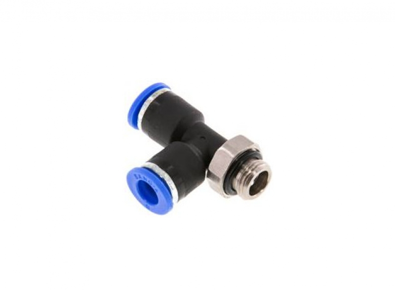 T Push-in Fitting 1/8'' - 6mm, side thread