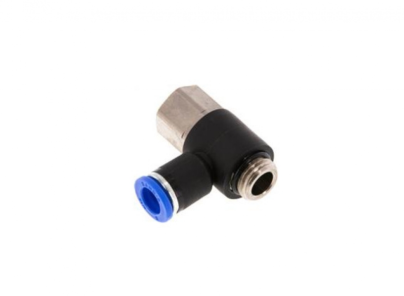 T-fitting, male and female thread 1/4"- 8mm
