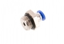 Straight fitting 1/4" - 4 mm