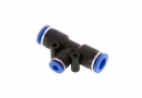 T-connector, reducing 8mm - 4mm