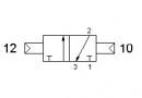 Разпределител 322 CC, 3/2, 1/4"