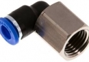 Elbow fitting, female thread 1/4"- 6mm