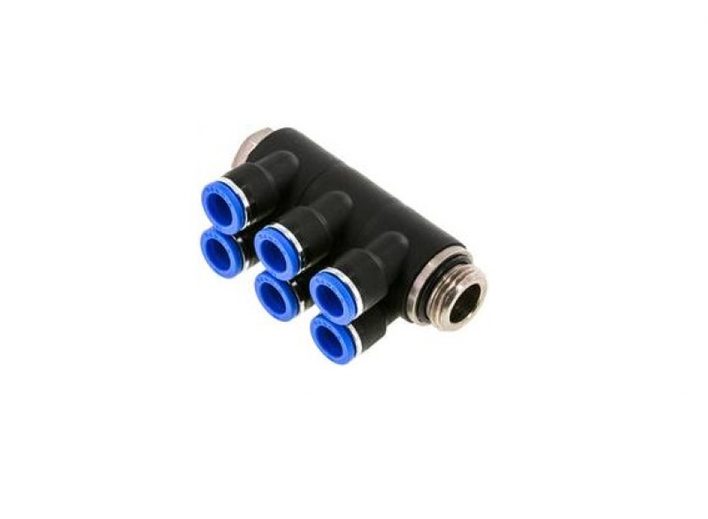 Distributor 1/2" - 10 mm, 6 outlets