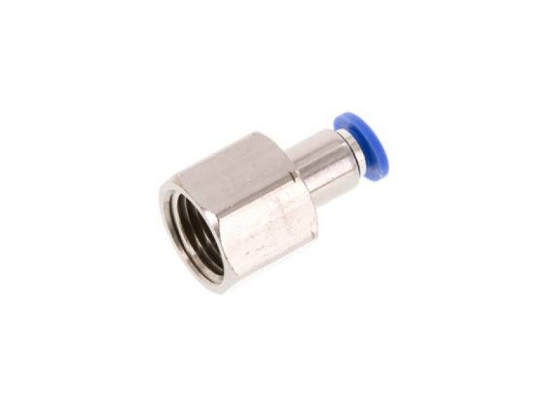 Straight fitting 1/4" - 4 mm, female thread