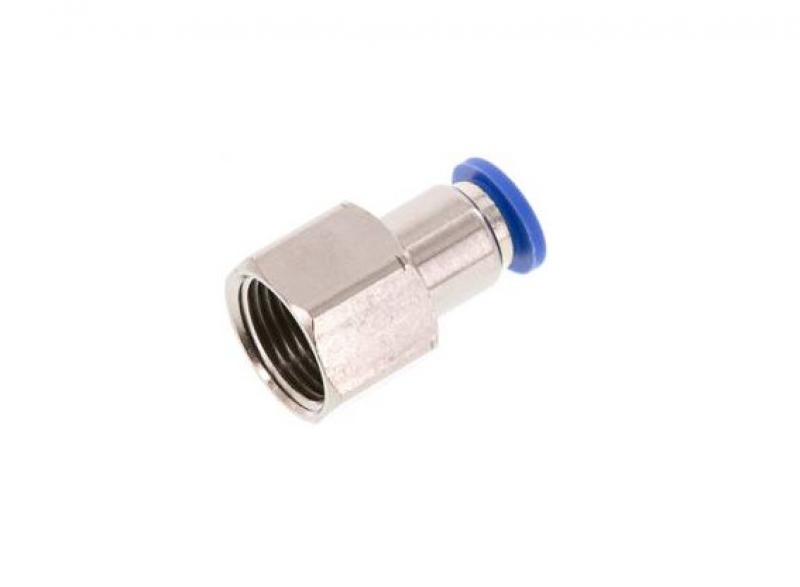 Straight fitting 3/8" - 8 mm, female thread