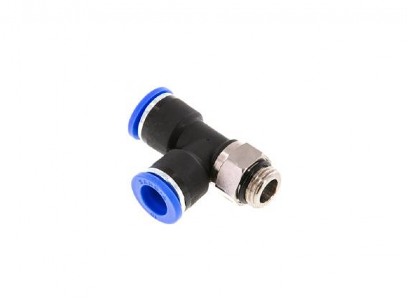 T Push-in Fitting 1/4'' - 10mm, side thread