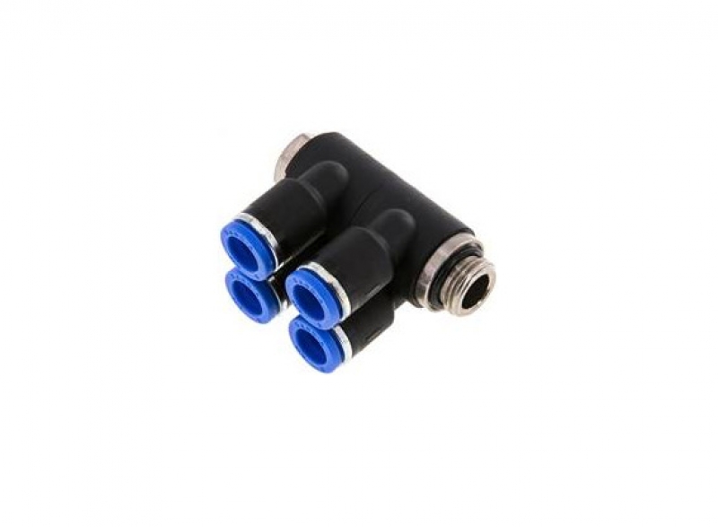 Distributor 1/4" - 8 mm, 4 outlets