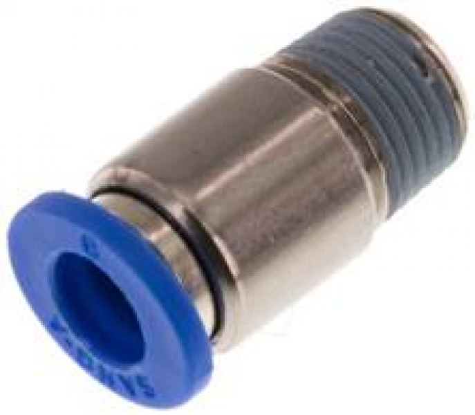 Straight fitting M5 - 6 mm, round body