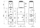 Solenoid valve 322 ME, 3/2, 1/4"