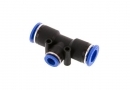 T-connector, reducing 12mm - 8mm